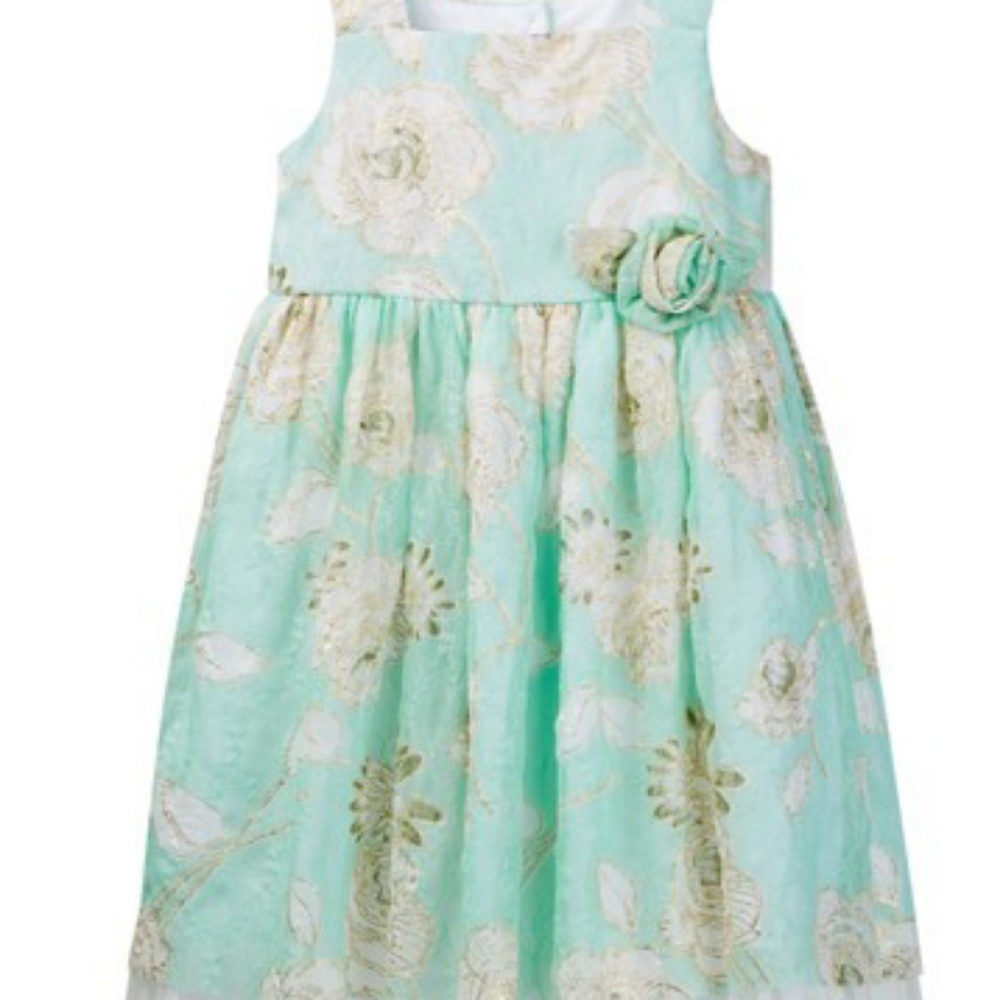 Pippa  & Julie Mint Floral Lace Dress